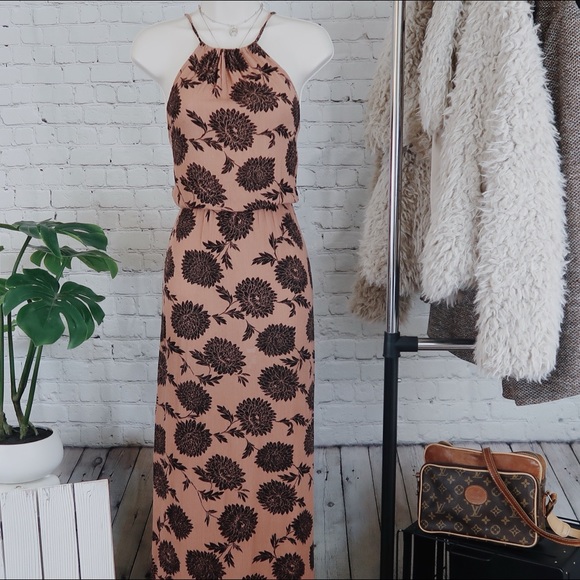 Forever 21 Dresses & Skirts - Floral Mauve Maxi Long Dress for Special Occation